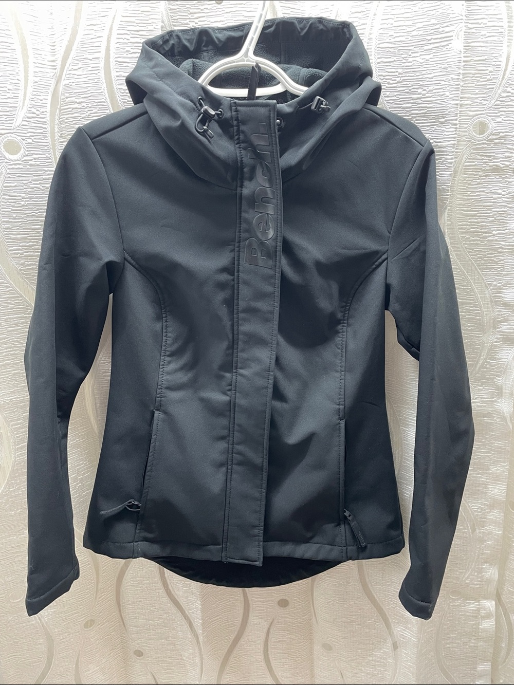 Bench Black Hooded Utility Softshell Jacket